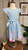 Girls Blue Stripe Flutter Dress