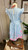 Girls Blue Stripe Flutter Dress