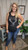 Curvy Free Bird Tank Top-Black