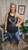 Curvy Free Bird Tank Top-Black