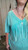 V-neck Crochet Lace w/Fringe Top-Mint