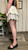 Embroidered Linen Skirt-Oatmeal