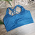 Curvy Crisscross Sports Bra-Teal