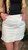 Crossover White Denim Mini Skirt