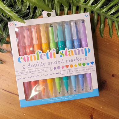 Kindness and Joy Toys  Confetti Stamp Double-Ended Markers