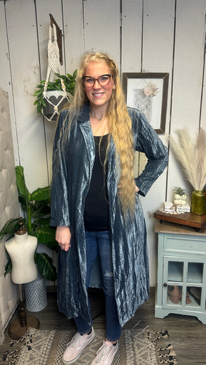 Retro Velvet Duster – Brindle Boutique