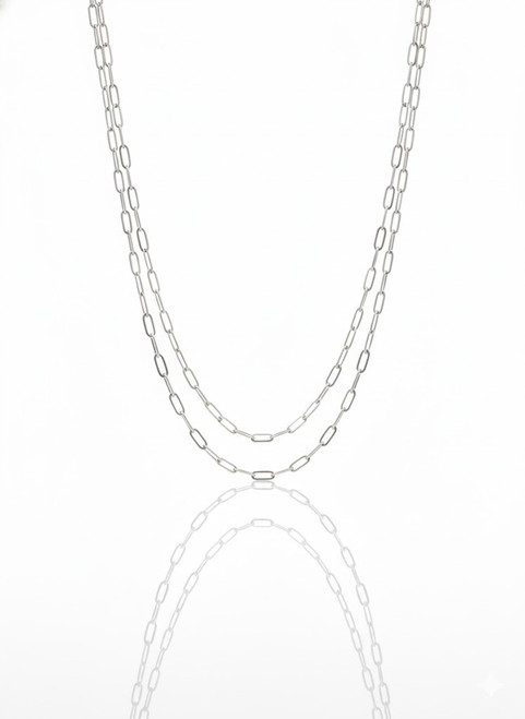 sterling silver chain necklace 16 18 20 24 inch length comparison