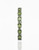 Side view of Atelier Gems peridot gemstone bracelet with polished rhodium finished silver