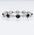 Elegant 925Chic sterling silver black opal bracelet perfect for everyday wear and gift jewelry