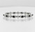 925Chic sterling silver natural black opal bracelet 7 inch rhodium finish gemstone jewelry