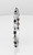 Side view of Atelier Gems black opal bracelet with polished rhodium finished sterling silver