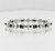 925Chic sterling silver natural black opal bracelet 7 inch rhodium finish gemstone jewelry