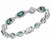 ​Natural chrome diopside sterling silver bracelet close up