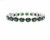 925Chic sterling silver natural peridot gemstone bracelet 7 inch rhodium finish