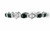 Rhodium finished sterling silver black opal bracelet