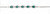 Atelier Gems  925 sterling silver natural chrome diopside bracelet 7 inch rhodium finish