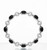 Genuine black opal sterling silver bracelet close up Atelier Gems