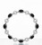 Genuine black opal sterling silver bracelet close up Atelier Gems