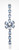 Atelier Gems Blue topaz sterling silver bracelet with flower center design Pear Shape Luxury