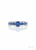 925 sterling silver natural Tanzanite band ring rhodium finish