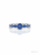 925 sterling silver natural Tanzanite band ring rhodium finish