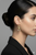 Rhodium finished curved design sterling silver earrings