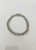 men\'s 925 Sterling Silver Cuban Bracelet 9\" Rhodium Finished shown on flat surface Father\'s Day