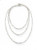 close up of 925 sterling silver rhodium finished link chain detail