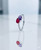 sterling silver natural semi precious gemstone women ring closeup  Toi et Moi  Style