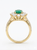 Natural Colombian Emerald and Diamond Statement Ring  for gift