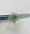 luxury 18K Yellow Gold Natural Colombian Emerald and Diamond Statement Ring