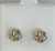 14K Yellow gold stud earrings  Love Knot
