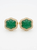 18k gold zambian emerald diamond cufflinks luxury