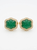 18k gold zambian emerald diamond cufflinks luxury