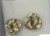 14K Yellow gold stud earrings  Love Knot