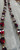 close-up 10K  Gold garnet gemstones in gold bracelet