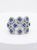 EFFY 14K white gold natural Ceylon sapphire and diamond halo statement ring.