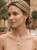 EFFY tri-color gold freshwater pearl pendant necklace worn by model.