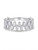 Effy 14K white gold diamond band featuring vertically staggered baguette diamonds on a pure white background.