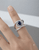 EFFY sapphire and diamond statement ring worn on model finger.