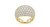 effy Luxury 14K gold diamond cocktail ring standing vertically showcasing micro pavé diamond setting details.Atelier Gems
