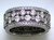 EFFY The Empress two-row alternating diamond eternity band, close-up front view.