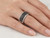 EFFY black and white diamond eternity band worn on a model’s finger
