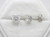 EFFY 14K white gold diamond stud earrings displayed on white background