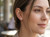 Model wearing EFFY 14K white gold diamond stud earrings
