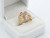 EFFY 14K yellow gold multi-color sapphire statement ring displayed inside a luxury white velvet EFFY box