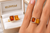 EFFY Madeira citrine and diamond ring displayed inside a white velvet EFFY jewelry box