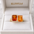 EFFY Madeira citrine and diamond ring displayed on an elegant white velvet jewelry stand
