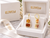 Close-up studio view of EFFY Madeira citrine and diamond leverback earrings showing 14K gold hallmark