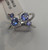 Atelier Gems 925 Sterling Silver Genuine Natural Tanzanite Ring Size 6 with Rhodium